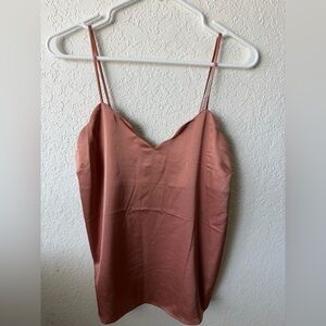 Silky Blush Pink Spaghetti Strap Top